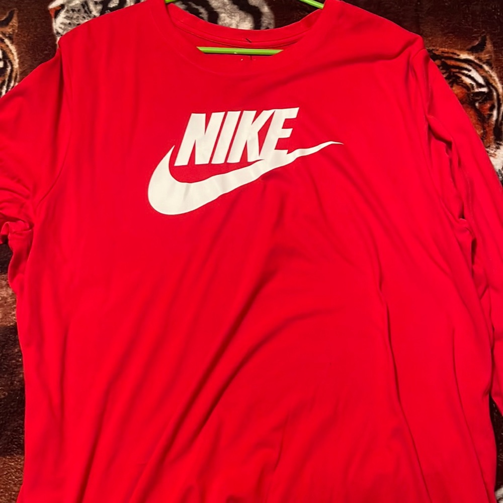 Red Nike long sleeve
